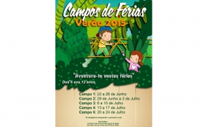 Inscrições para campos de férias  de verão nos dias 8 e 9 de junho