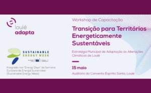 Workshops «Transição para Territórios Energeticamente Sustentáveis» (15 de maio) e «Economia Circular da Água» (16 de maio)