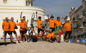 De Lisboa ao Algarve: Participantes da iniciativa em bicicleta elétrica fazem paragem em Loulé