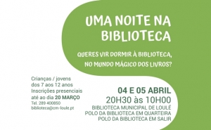 «UMA NOITE NA BIBLIOTECA» PROMOVE LEITURA NUM SERÃO COM MUITA BRINCADEIRA EM LOULÉ, QUARTEIRA E SALIR