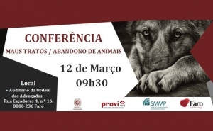  12 de março | PRAVI e Ordem dos Advogados promovem Conferência Sobre Maus-Tratos de Animais