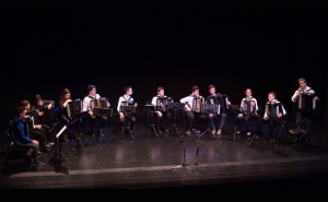 Ensemble de acordeões com Gonçalo