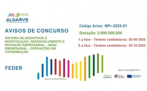 ALGARVE 2030 ABRE CONCURSO PARA APOIAR AÇÕES EM COPROMOÇÃO PARA INVESTIMENTO INTEGRADO EM INVESTIGAÇÃO, DESENVOLVIMENTO E INOVAÇÃO EMPRESARIAL (I&D&I)