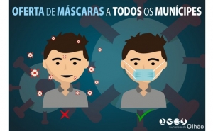 Município de Olhão distribui máscaras gratuitas por toda a população
