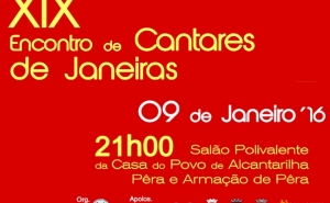 Casa do Povo de Alcantarilha, Pêra e Armação de Pêra promovem XIX Encontro de Janeiras