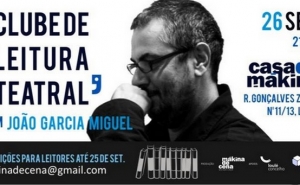 Clube de Leitura Teatral de Loulé convida João Garcia Miguel