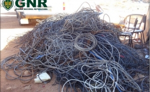 Uma tonelada e meia de cobre apreendida   