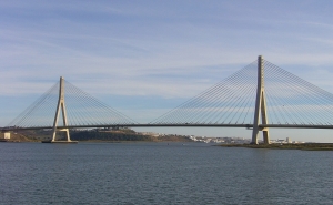 Ponte internacional do Guadiana com trânsito condicionado