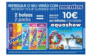 Nova campanha Aquashow – Mentos já está  no ponto de venda perto de si