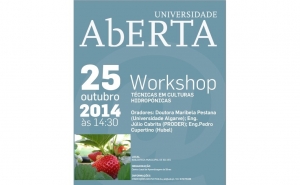 UNIVERSIDADE ABERTA PROMOVE WORKSHOP SOBRE TÉCNICAS EM CULTURAS HIDROPÓNICAS