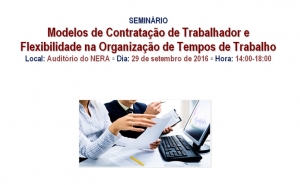Modelos de Contratação de Trabalhador e  Flexibilidade na Organização de Tempos de Trabalho 