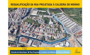 A Requalificação da Rua Projetada à Caldeira do Moinho avança