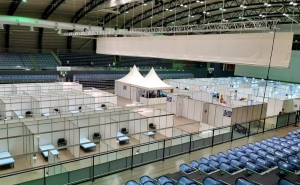 Hospital de campanha do Portimão Arena foi desativado, mas continua pronto a operar
