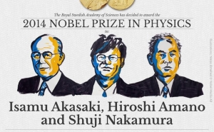Um flash de luz azul iluminou os prémios Nobel da Física deste ano.