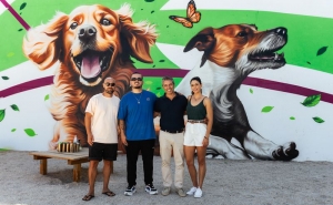 Parque Canino de Quarteira ganha nova vida com mural artístico