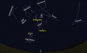 O céu de dezembro de 2016
