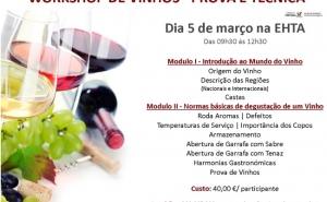 EHTA | Workshop de Vinhos – Prova e Técnica 