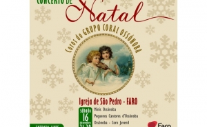 CONCERTO DE NATAL REÚNE 4 COROS DO GRUPO CORAL OSSÓNOBA