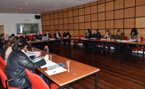 Comissão Municipal de Proteção Civil de Loulé reunida para preparar o dispositivo de segurança para o Carnaval de Loulé 2016