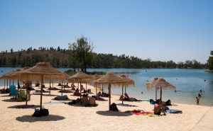 Praia da Albufeira da Tapada Grande conquista Bandeira Azul