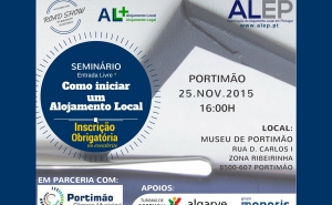 Seminário «Como iniciar um Alojamento Local» em Portimão e Faro