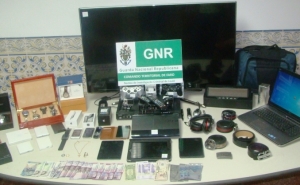 GNR recupera vários objetos roubados em Loulé 