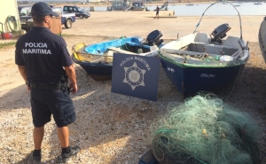 Polícia Marítima apreende embarcações e artes de pesca no rio Arade