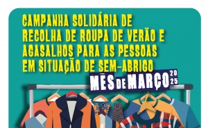 Lagos promove campanha solidária de recolha de roupa de verão e agasalhos para pessoas em situação de sem-abrigo