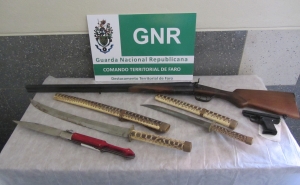 GNR efetua apreensões no âmbito de processos de roubo e ameaças