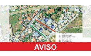 SILVES | RUA D. MARIA TERESA ROMA EM PÊRA COM CORTE DE TRÂNSITO 