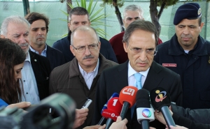 Ministro da Administração Interna João Calvão visita zonas afetadas pelas inundações no Algarve 