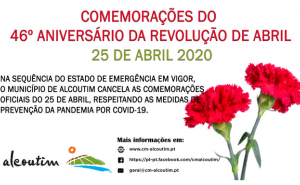 Município de Alcoutim cancela comemorações do 46º aniversário do 25 de abril de 1974