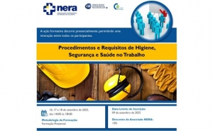Formação Presencial - Procedimentos e Requisitos de Higiene, Segurança e Saúde no Trabalho
