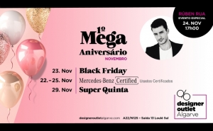 Designer Outlet Algarve celebra primeiro aniversário com Rúben Rua e momento surpresa