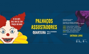 «Palhaços Assustadores» invadem a Praça do Mar em Quarteira