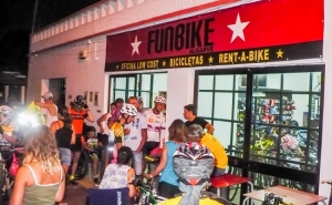 A loja Funbike Algarve acolheu o terceiro passeio de BTT nocturno deste verão