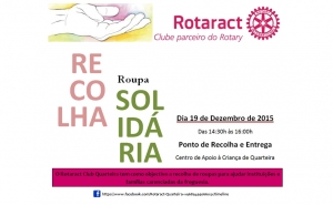 Rotaract Club de Quarteira organiza Recolha de Roupa Solidária 