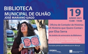 Elsa Serra ensina a contar histórias na Biblioteca Municipal José Mariano Gago