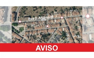 CORTE TOTAL DE TRÂNSITO NA RUA D. AFONSO III, EM SILVES, NO DIA 15 DE SETEMBRO