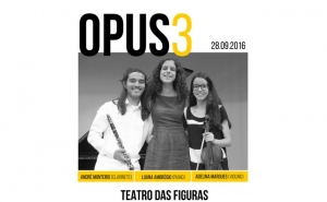  Opus 3 | 28 de setembro, 18h30, Teatro Municipal de Faro