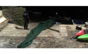 Polícia Marítima apreende uma embarcação e uma rede de meixão com cerca de 100 metros no rio Mira