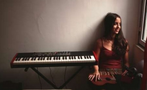 Catarina Munhá no arranque dos concertos das Oficinas de Formação e Animação Cultural de Aljustrel