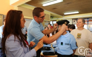 Escola Segura, desenvolvida pela GNR em articulação com o Agrupamento, tem agora novas fardas para os agentes de palmo e meio