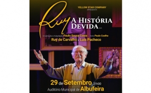 RUY DE CARVALHO TRAZ «A HISTÓRIA DEVIDA» AO AUDITÓRIO MUNICIPAL DE ALBUFEIRA