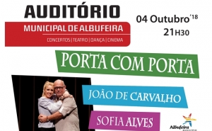 SOFIA ALVES E JOÃO DE CARVALHO SOBEM AO PALCO DO AUDITÓRIO MUNICIPAL DE ALBUFEIRA