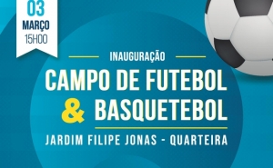 Junta de Freguesia de Quarteira inaugura espaços de futebol e basquetebol