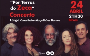 45º Aniversário do 25 de Abril | ESPETÁCULO «POR TERRAS DO ZECA» TRAZ MÚSICA DO CANTOR DE INTERVENÇÃO A SILVES