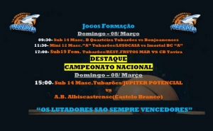 Clube Basket Quarteira Tubarões | Jogos fim-de-semana