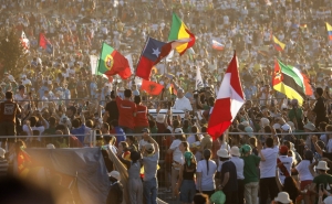 Algarvios a participar no Jubileu dos Jovens em Roma receberam o Papa em festa em Tor Vergata