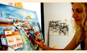 Artista plástica Corina Rapotan expõe na João Gomes Realarte Galeria Café